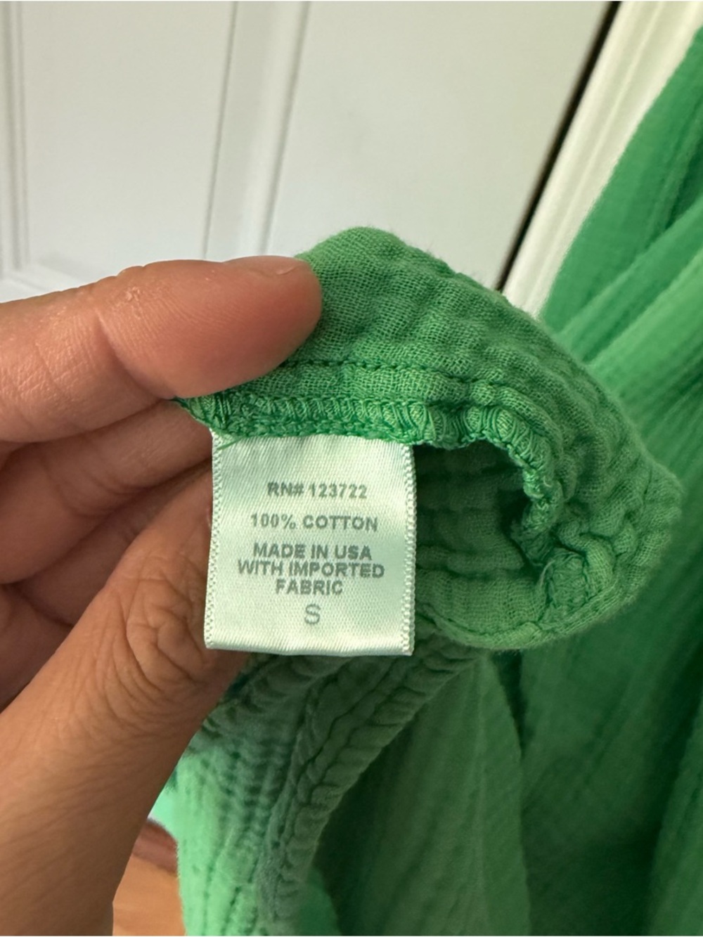 XIRENA Kelly green cotton gauze tiered ruffle‎ sleeveless midi dress - Picture 7 of 7